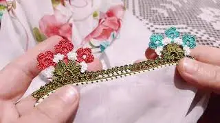 1673 - Orkide buketi şahane tığ oyası  modeli