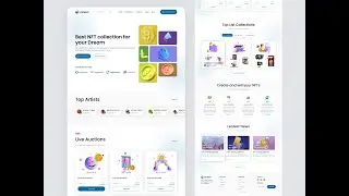 Responsive NFT Marketplace Website Design &ndash; Figma