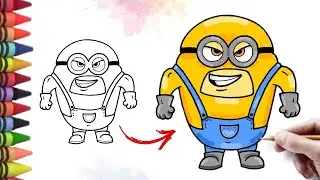 How To Draw Mega Minion Dave | Despicable Me 4