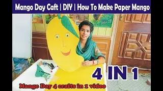Mango Day Craft | Mango activity | Chart paper craft | Paper Mango Headgear| How To Make Paper Mango
