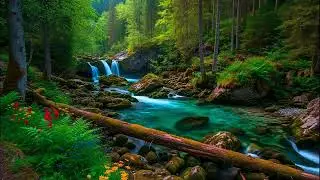 Deep Sleep Piano | Fall Asleep Fast with River Sounds & Delta Waves