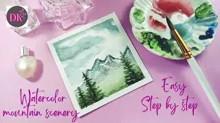 Watercolor Painting Tutorial |MistyScenery | Easy Watercolor Painting For Beginners #art #painting