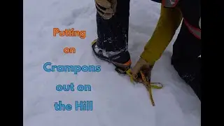 How to put on crampons