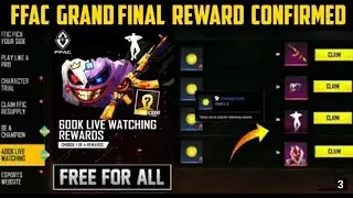 FFAC Grand Final Redeem Code Rewards||7th Elitepass Emote Free For All||FFAC Redeem Code||ffajay