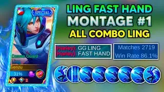 LING FAST HAND MONTAGE #1 | BEST MOMENT LING MONTAGE by Senzu Top 1 Global Ling - Mobile Legends