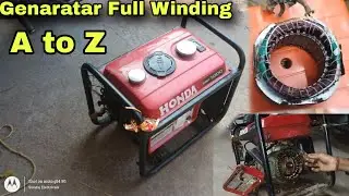 1000w Generator Winding And A to Z Information || Honda Generator Carrent Nahi Nikala Raha Hai