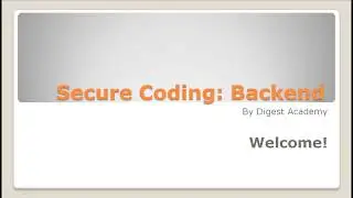 Secure Coding on Backend: Best Practices Introduction