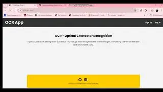 Optical Character Recognition (OCR) Web Application