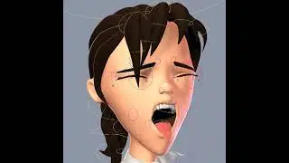 Cartoon 3D face rigging #3drigging #3danimation #art #3dmodeling
