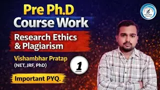 Research Ethics & Plagiarism in Hindi and English | NET JRF | Pre-PhD Coursework | Ethics MCQ
