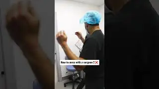 How to mess with a doctor 101 #shorts  #viral  #plasticsurgery  #plasticsurgeon #meded