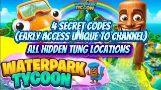 Waterpark Tycoon [Secret Early Access Codes & All Tung Locations] #tycoon #code #collectibles #codes