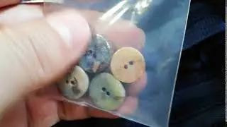 Australian SOLID Opal Rough/Rub polished boulder opal button  4pce
