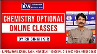 Chemistry Optional Online Classes for CSE 2021 | @diasdelhiinstituteforadmin928