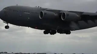 C17 GLOBEMASTER LANDING RWY18 AVALON AIRSHOW YMAV🛬🛬🔊✈✈✈✈