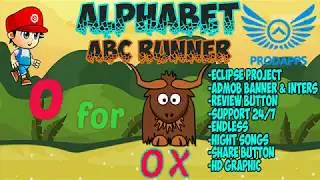 Alphabet ABC Runner Game Android Studio Project