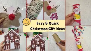 EASY & QUICK  Last minute Christmas gift ideas 🎁 DIY Christmas decor 🌲 School project 