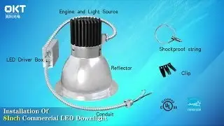 OKT Lighting - How to install retrofit architectural led commercial downlight