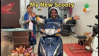 नई Scooty देखकर Puja Ji इतनी खुश हो गई 😍 | 3 Foot Wala #3footwala #india #scooty #vlog #familyvlog