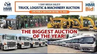 1-Day Mega Sale! HMR's Truck, Logistic & Machinery Auction on Feb. 18, 2022