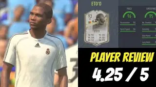 SAMUEL ETO&rsquo;O (93) ICON MOMENTS ! PLAYER REVIEW | FIFA 22 ULTIMATE TEAM