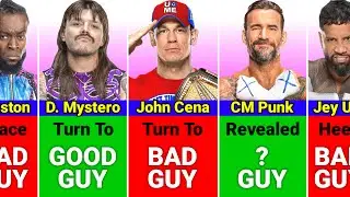 Good and Bad Guy WWE Wrestlers in 2025 Part 1/2