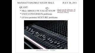 19. More Absolute value Stuff & Unit Conversion Problem-Thursdays with Ron-July 28, 2011