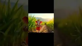Ganesha ruuning in green grass #marathi#festival #dj #remix #music #love #cute #devotional #hindugod