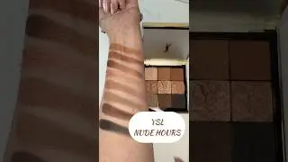 Live swatches of the YSL Couture Eye Palette in Nude Hours 🤎✨