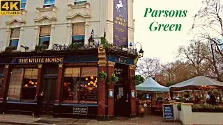 [4K]  London Walk - 🍾  Desirable Parsons Green in Fulham