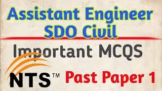 Civil Engineering| Past Paper| Part 1| Important MCQS