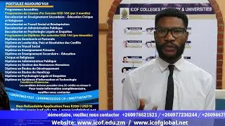 ICOF Global University Congo which is part of the Global movement of Universities and Churches
