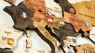 03.03.2021 | wooden world map | the first 3D luminous colored map | kickbooster | kickstarter |