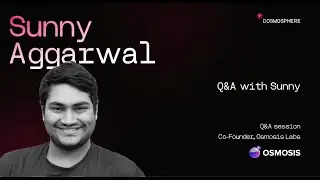 Cosmosphere I Panel with Sunny Aggarwal