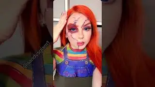 Maquillaje de chucky para halloween #chucky #chuckymakeup #halloween #fxmakeup