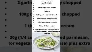 One-pot keto zucchini alfredo #shorts