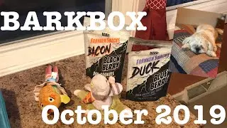 BARKBOX UNBOXING! OCTOBER 2019 HALLOWEEN BOX