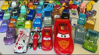 Tomica ☆ Large collection of Disney cars falling into the YELLOW water.  | McQueen cars| toy cars