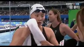 Chinese Olympic Swimmer Fu YuanHui Realizes She Won Bronze