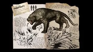 ARK - How To Tame A SABERTOOTH & How To Make Sabertooth Saddle PART 2!