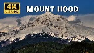 Mount hood in Oregon, United States in 4k Ultra HD Drone