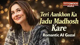Teri Aankhon Ka Jadu Madhosh Kare | Romantic AI Gazal | Tittowood Agra | Titto Agra Vlogs