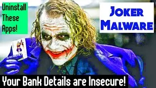 Joker Malware Explained ! Your Bank details hacked ! Tech Gamer ! Rakeshwar Padmanaban