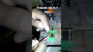 Probando un rel&eacute; de 4 pines