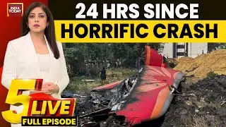 5ive Live with Sneha Mordani: Black box recovered from Air India crash site, 265 Dead In Crash