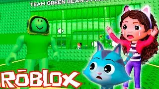 Gabby & CatRat ESCAPE TEAM GREEN BEAN'S PRISON in Roblox!