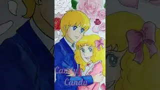 Candy & Anthony The love story | Candy Candy #shorts #anime #candy #anthony #lovestory #drawing