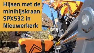 Dakramen plaatsen met de nieuwe minihijskraan SPX532