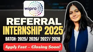 Wipro Internship Mass Hiring - 2025 | Complete Guide |Software Engineer | Applications Closing soon!