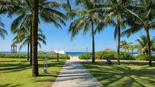 Paseo Matinal en Phu Quoc 🌞 | Playa de Arena Blanca y Mar Tranquilo | 4K Sin Comentarios